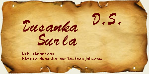Dušanka Surla vizit kartica